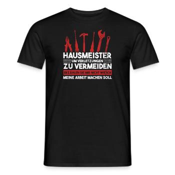 Hausmeister Beruf Hausverwalter Geschenk - Männer T-Shirt - Schwarz - Vorne - AI Model Male 178 light (178cm)