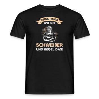 Schweißer Beruf Schweisser Geschenk - Männer T-Shirt - Schwarz - Vorne - AI Model Male 178 light (178cm)
