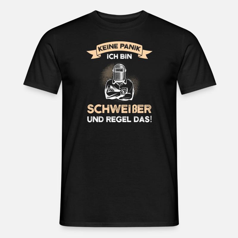 Schweißer Beruf Schweisser Geschenk - Männer T-Shirt - Schwarz