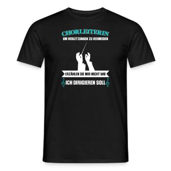 Chorleiterin Beruf Chorleitung Geschenk - Männer T-Shirt - Schwarz - Vorne - AI Model Male 178 light (178cm)