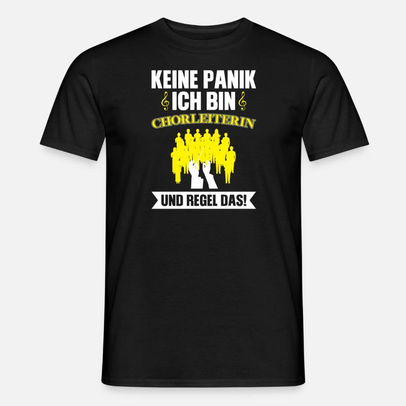 Chorleiterin Beruf Chorsänger Geschenk - Männer T-Shirt - Schwarz