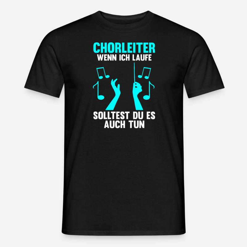 Chorleiter Beruf Chor Geschenk - Männer T-Shirt - Schwarz