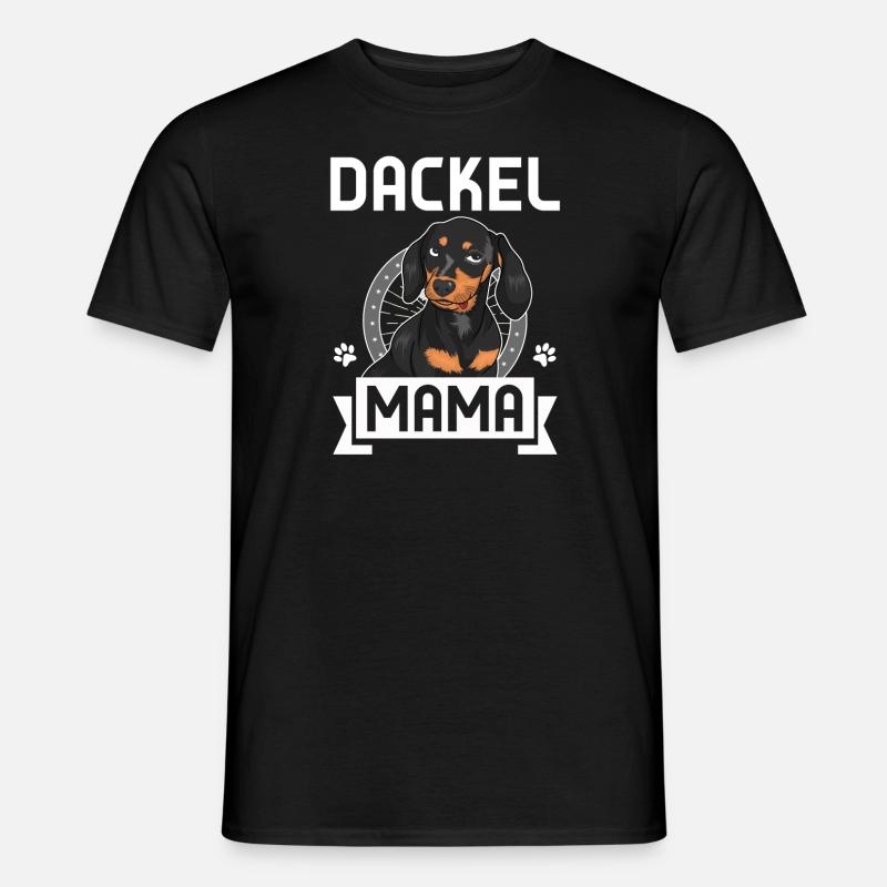 Dackel Mama Dackel Mama Geschenk - Männer T-Shirt - Schwarz