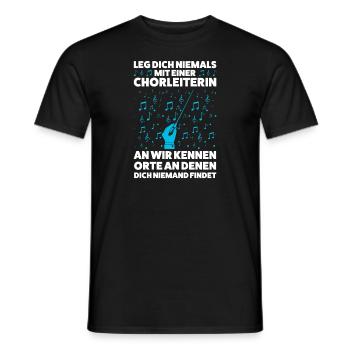Chorleiterin Beruf Chor Geschenk - Männer T-Shirt - Schwarz - Vorne - AI Model Male 178 light (178cm)
