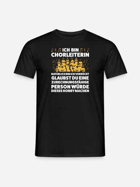 Chorleiterin Beruf Dirigentin Geschenk - Männer T-Shirt - Schwarz