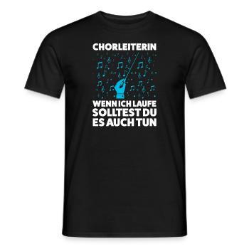 Chorleiterin Beruf Chorleitung Geschenk - Männer T-Shirt - Schwarz - Vorne - AI Model Male 178 light (178cm)