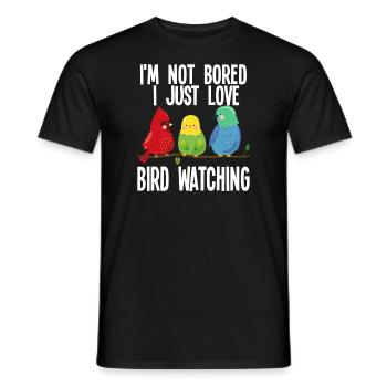 Vogelbeobachtung Vögel Vogelgeschenk - Männer T-Shirt - Schwarz - Vorne - AI Model Male 178 light (178cm)