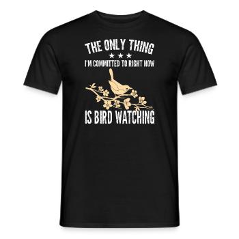 Vögel beobachten Vogelgeschenk - Männer T-Shirt - Schwarz - Vorne - AI Model Male 178 light (178cm)