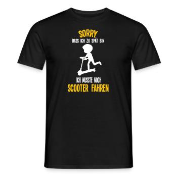 Scooter Roller Stunt Scooter Geschenk - Männer T-Shirt - Schwarz - Vorne - AI Model Male 178 light (178cm)