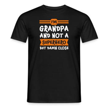 Großvater Großvater Großvater Geschenk - Männer T-Shirt - Schwarz - Vorne - AI Model Male 178 light (178cm)