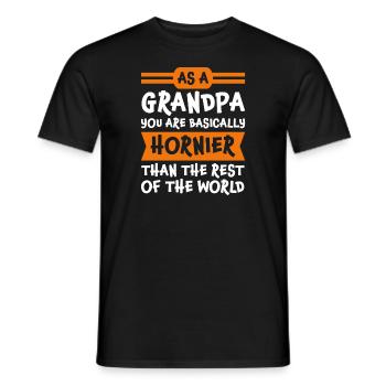 Großvater Großvater Großvater Geschenk - Männer T-Shirt - Schwarz - Vorne - AI Model Male 178 light (178cm)