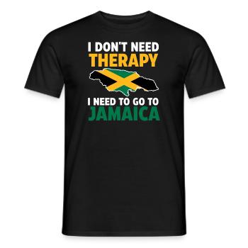 Jamaika Jamaikanische Flagge Jamaikanisches Gesche - Männer T-Shirt - Schwarz - Vorne - AI Model Male 178 light (178cm)