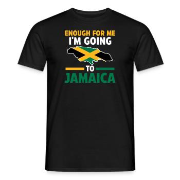 Jamaika Jamaikanische Flagge Jamaikanisches Gesche - Männer T-Shirt - Schwarz - Vorne - AI Model Male 178 light (178cm)
