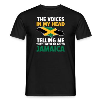 Jamaika Jamaikanische Flagge Jamaikanisches Gesche - Männer T-Shirt - Schwarz - Vorne - AI Model Male 178 light (178cm)