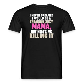 Mama Oma Oma Geschenk - Männer T-Shirt - Schwarz - Vorne - AI Model Male 178 light (178cm)