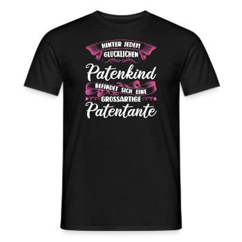Patentante Taufe Patentanten Geschenk - Männer T-Shirt - Schwarz - Vorne - AI Model Male 178 light (178cm)