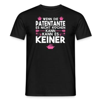 Patentante Taufe Taufpatin Geschenk - Männer T-Shirt - Schwarz - Vorne - AI Model Male 178 light (178cm)