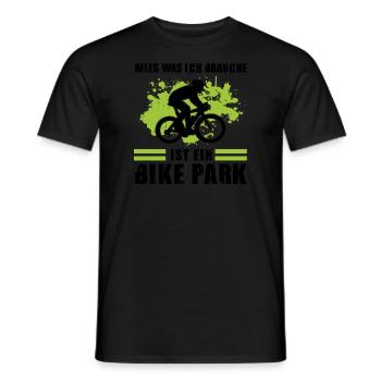Mountainbike Downhill Mountainbike Fahrer Geschenk - Männer T-Shirt - Schwarz - Vorne - AI Model Male 178 light (178cm)