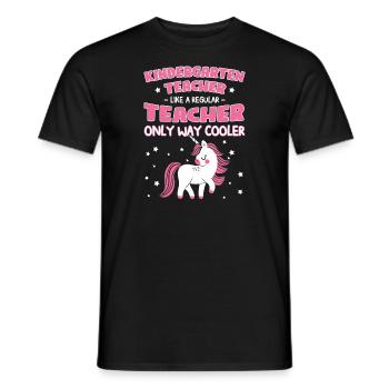 Lehrerin Kindergärtnerin Kindergärtnerin Geschenk - Männer T-Shirt - Schwarz - Vorne - AI Model Male 178 light (178cm)