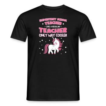 Lehrer Schule Grundschule Geschenk - Männer T-Shirt - Schwarz - Vorne - AI Model Male 178 light (178cm)