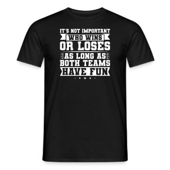 Sportspiel Sportmannschaft Geschenk - Männer T-Shirt - Schwarz - Vorne - AI Model Male 178 light (178cm)