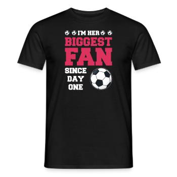 Fußball Oma Enkelin Fußball Oma Sport Geschenk - Männer T-Shirt - Schwarz - Vorne - AI Model Male 178 light (178cm)