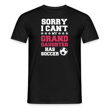 Fußball Oma Enkelin Fußball Oma Sport Geschenk - Männer T-Shirt - Schwarz - Vorne - AI Model Male 178 light (178cm)