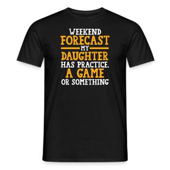 Soccer Mom Tochter Soccer Mom Sport Geschenk - Männer T-Shirt - Schwarz - Vorne - AI Model Male 178 light (178cm)