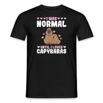 Wasserschwein Wasserschweine Tier Geschenk - Männer T-Shirt - Schwarz - Vorne - AI Model Male 178 light (178cm)