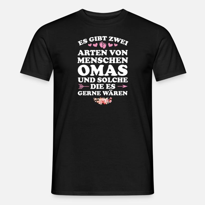 Oma Großmutter Großmütter Geschenk - Männer T-Shirt - Schwarz