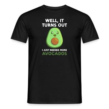 Avocados Avocado Avocado-Liebhaber Geschenk - Männer T-Shirt - Schwarz - Vorne - AI Model Male 178 light (178cm)