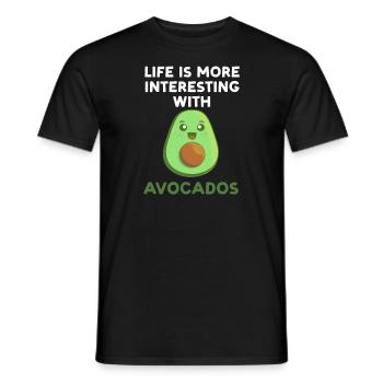 Avocados Avocado Avocado-Liebhaber Geschenk - Männer T-Shirt - Schwarz - Vorne - AI Model Male 178 light (178cm)