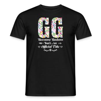 Großmutter GG Oma Geschenk - Männer T-Shirt - Schwarz - Vorne - AI Model Male 178 light (178cm)