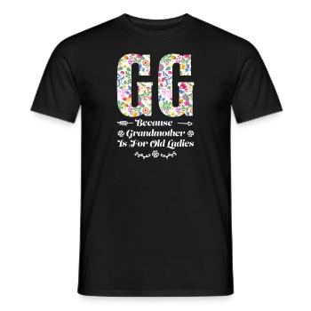Großmutter GG Oma Geschenk - Männer T-Shirt - Schwarz - Vorne - AI Model Male 178 light (178cm)