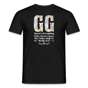 Großmutter GG Oma Geschenk - Männer T-Shirt - Schwarz - Vorne - AI Model Male 178 light (178cm)