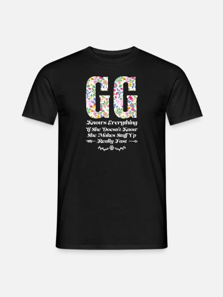 Großmutter GG Oma Geschenk - Männer T-Shirt - Schwarz