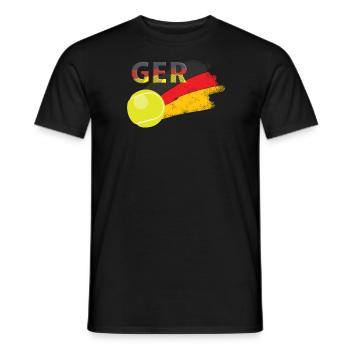 Germany Tennis - Men's T-Shirt - black - Front - AI Model Male 178 light (178cm)