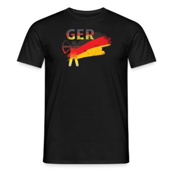 Allemagne Bow - T-shirt homme - noir - Devant - AI Model Male 178 light (178cm)