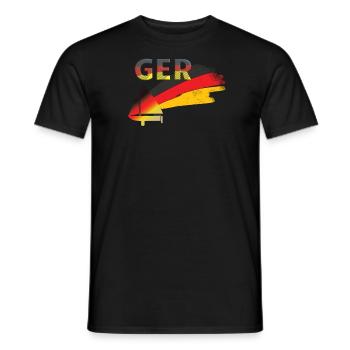 Germany Sailing - Men's T-Shirt - black - Front - AI Model Male 178 light (178cm)