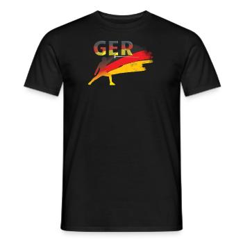 deutschland Fechten - Männer T-Shirt - Schwarz - Vorne - AI Model Male 178 light (178cm)