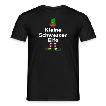 Kleine Schwester Elfe Geschwister Geschenk - Männer T-Shirt - Schwarz - Vorne - AI Model Male 178 light (178cm)