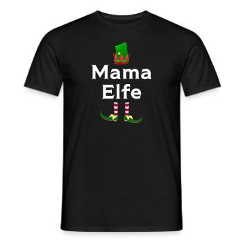 Mutter Elfe Mamas Geschenk - Männer T-Shirt - Schwarz - Vorne - AI Model Male 178 light (178cm)