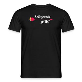 Geschenkidee Freundin schwester - Männer T-Shirt - Schwarz - Vorne - AI Model Male 178 light (178cm)