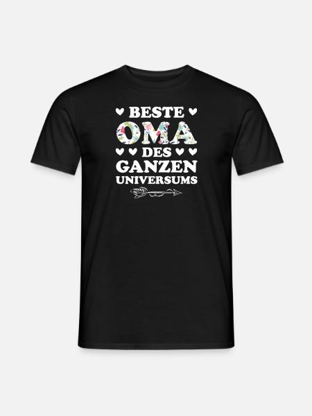 Oma Großmutter Großmutti Geschenk - Männer T-Shirt - Schwarz