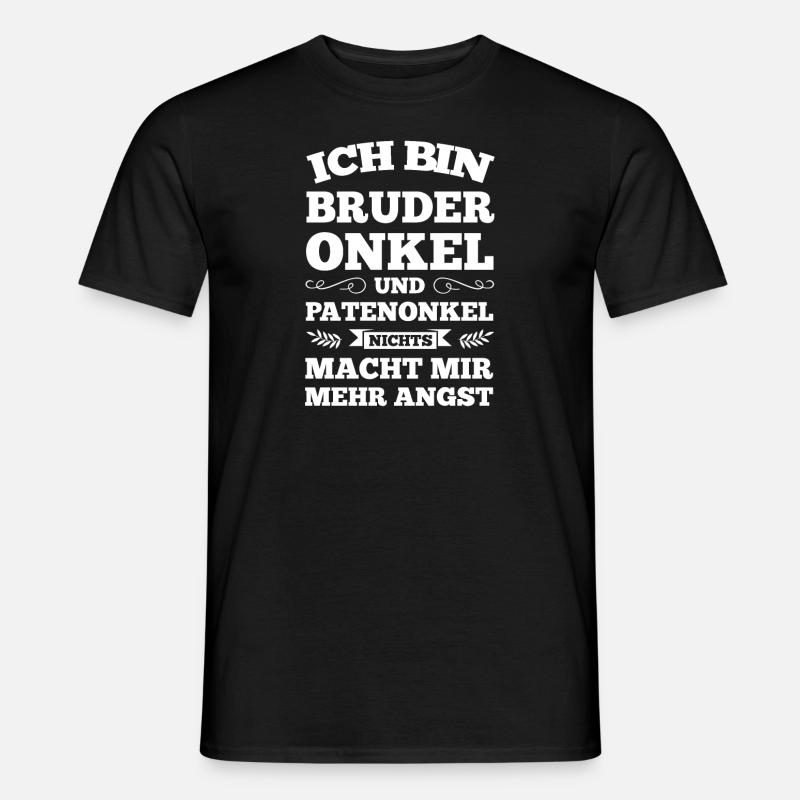 Bruder Onkel Patenonkel Geschenk - Männer T-Shirt - Schwarz