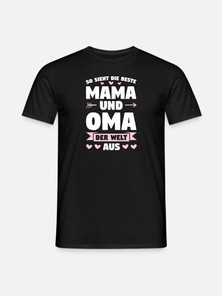 Mama Oma Mutter Geschenk - Männer T-Shirt - Schwarz