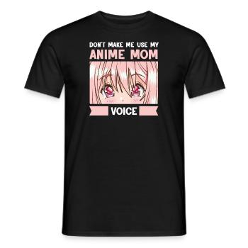 anime merch Anime anime mom Geschenk - Männer T-Shirt - Schwarz - Vorne - AI Model Male 178 light (178cm)