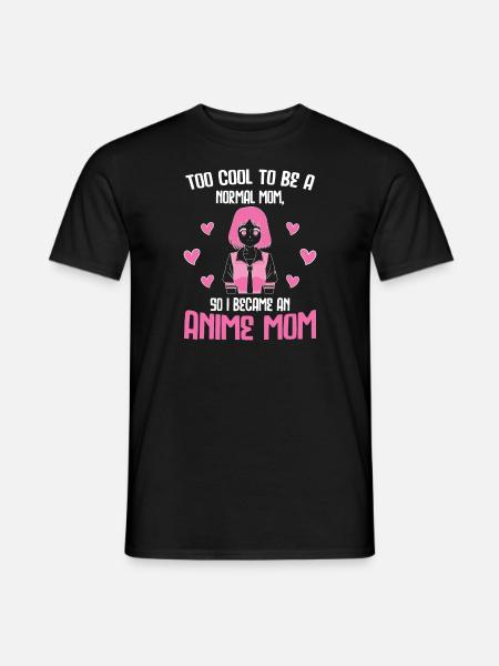 anime merch Anime anime mom Geschenk - Männer T-Shirt - Schwarz
