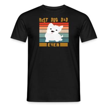 Dog design for pet lovers - Men's T-Shirt - black - Front - AI Model Male 178 light (178cm)
