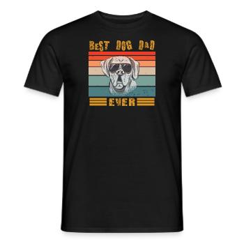 Dog design for pet lovers - Men's T-Shirt - black - Front - AI Model Male 178 light (178cm)